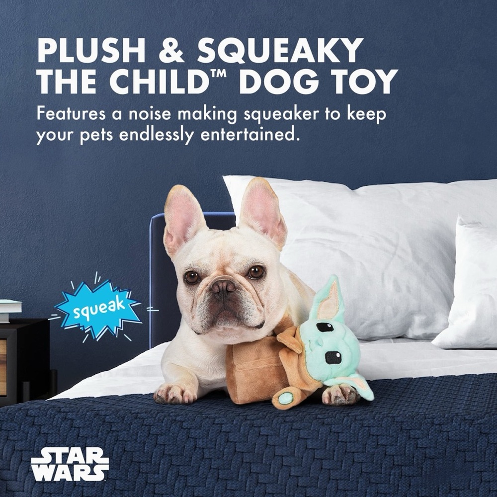 New Baby Yoda Squeaky toy for dogs STAR WARS The Mandalorian.